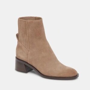 NEW Dolce Vita - Women's Linny H2O Block Heel Truffle Suede Boots C1025